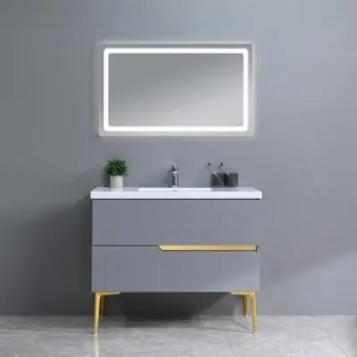 Badrumsmöbler Eclipse - Grå&Guld