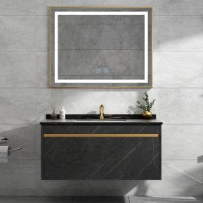 Badrumsmöbler -  Melbourne | Tvättställ med spegel