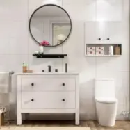 Badrumsmöbler Rom - Vit