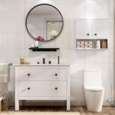 Badrumsmöbler Rom - Vit