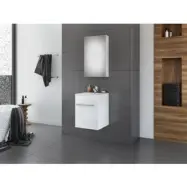 Badrumsmöbler Snap 40 - Vitt med spegel