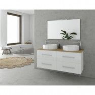 Badrumsmöbler Torino 120 - Vitt med spegel