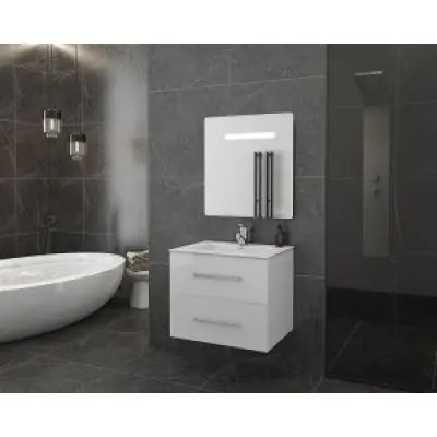 Badrumsmöbler Torino 60 - Vitt med spegel