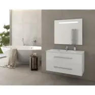 Badrumsmöbler Torino 90 - Vitt med spegel
