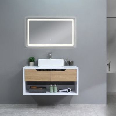 Badrumsmöbler Pigeon - Vit & Trä