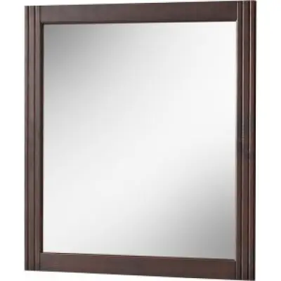 Spegel Retro Mörbrunt trä - 80 cm