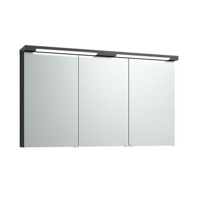 Spegelskåp Svedbergs Top-Line 120 Svartbetsad Ek LED