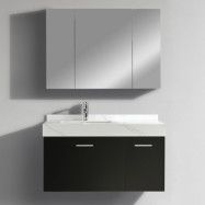 Badrumsmöbel 100cm | Tvättställsskåp& spegelskåp | Castella
