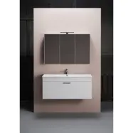 BADRUMSMÖBEL GO 1000 VIT MED SPEGELSKÅP | Beijerbygg Byggmaterial