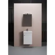 BADRUMSMÖBEL GO 450 SVART MED SPEGELSKÅP | Beijerbygg Byggmaterial