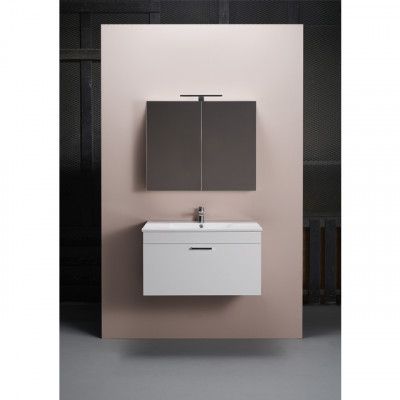 BADRUMSMÖBEL GO 800 VIT MED SPEGELSKÅP | Beijerbygg Byggmaterial