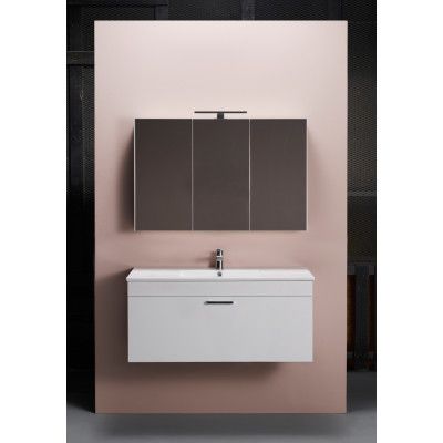 HAFA GO 1000 KOMPL M SPEGELSKÅP  VIT