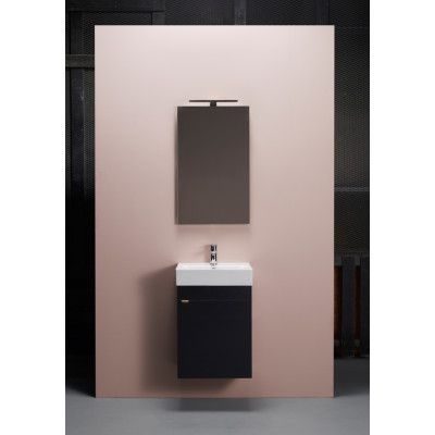 HAFA GO 450 KOMPL M SPEGELSKÅP  SVART