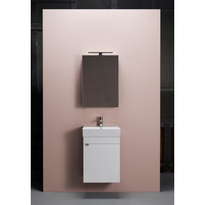 HAFA GO 450 KOMPL M SPEGELSKÅP  VIT