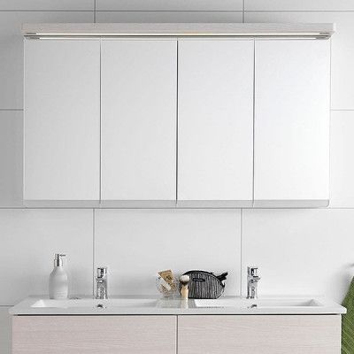 Hafa Sun Spegelskåp 1200 Vit Ek