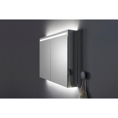 INR 120 Spegelskåp 120x72 mm med Infälld Ovanbelysning