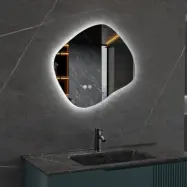 LED-spegel 80x72 cm | Anti-Fog | Justerbar belysning | Lyfco