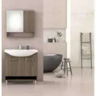 Möbelpaket Dolphin 75 - Kraft Wood med spegelskåp