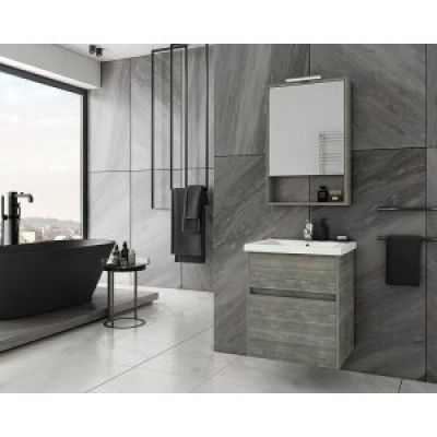 Badrumsmöbler Instinct - Grå ek