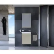 Möbelpaket Iris 45 beige med spegelskåp