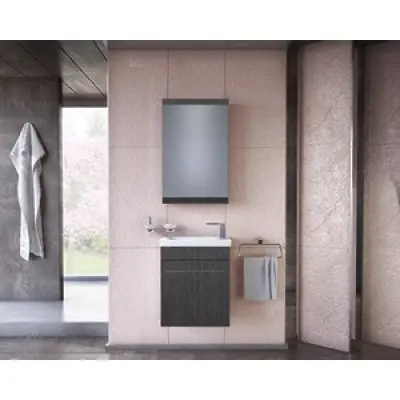 Möbelpaket Iris 45 grå med spegelskåp