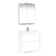 Möbelpaket Macro Design Charm Tvättställsskåp med Crown Spegelskåp