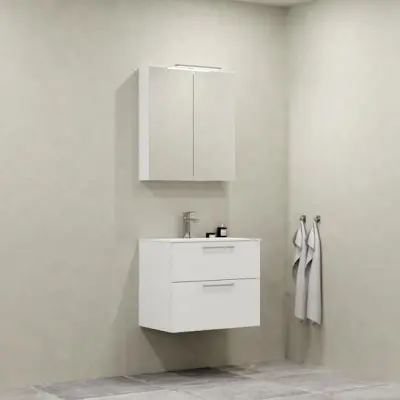 Möbelpaket Macro Design Crown Plain med Spegelskåp