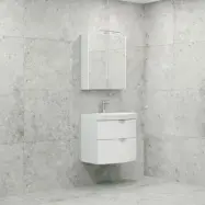 Möbelpaket Macro Design Heart Tvättställsskåp med Spegelskåp