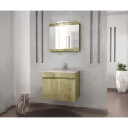 Möbelpaket Magnolia 60 - Guldfärgat med spegelskåp