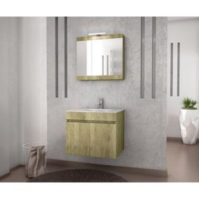 Möbelpaket Magnolia 60 - Guldfärgat med spegelskåp