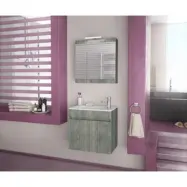 Möbelpaket Magnolia 55 - Rökfärgat med spegelskåp