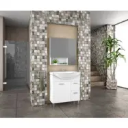 Möbelpaket Melina 75 vit med spegelskåp