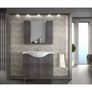 Badrumsmöbler Monaco 88 - Grått med spegelskåp