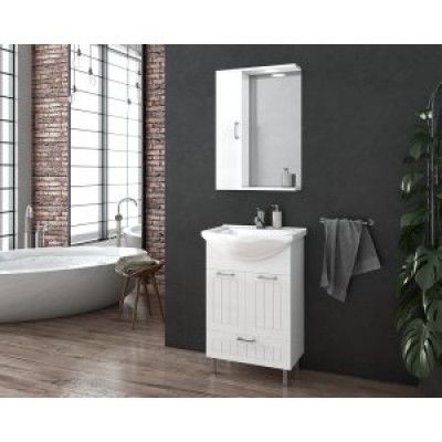 Badrumsmöbler Ritmo 51 cm - Vit