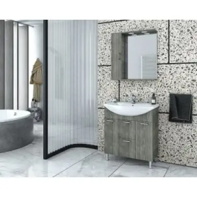 Badrumsmöbler Ritmo - Smoked Oak