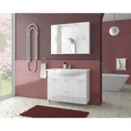 Badrumsmöbler Ritmo - Vit med spegelskåp