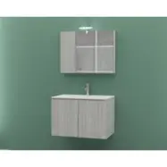 Badrumsmöbler Verona 75 - Grått med spegelskåp