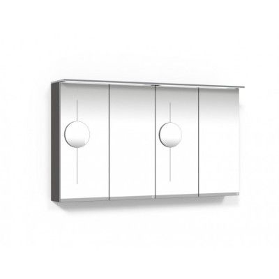 Macro Design Soul Spegelskåp 1200 Grå Belysningsram och Sminkspegel