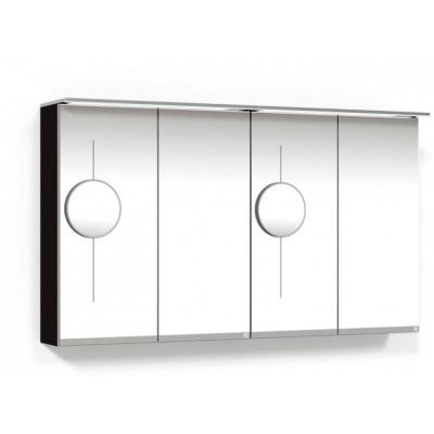 Macro Design Soul Spegelskåp 1200 Svart Belysningsram och Sminkspegel