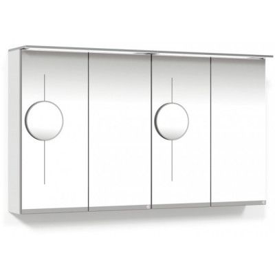 Macro Design Soul Spegelskåp 1200 Vit Belysningsram och Sminkspegel