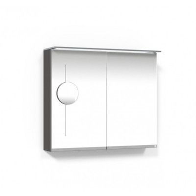 Macro Design Soul Spegelskåp 800 Grå Belysningsram och Sminkspegel