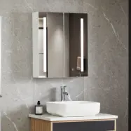 Spegelskåp badrum 90x70cm med LED-belysning