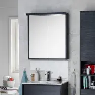 Spegelskåp Hafa Original Svart Fanér