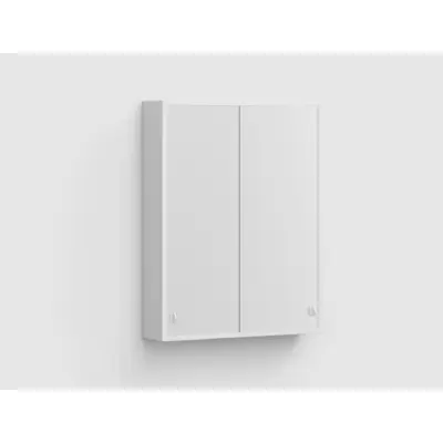 SPEGELSKÅP INTRO I:ET VIT MATT 2HYLL SKJUTDÖRR 55X70X12,5CM | Beijerbygg Byggmaterial