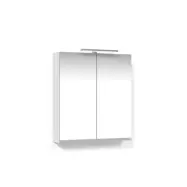 Spegelskåp Macro Design 600 Vit T-belysning LED