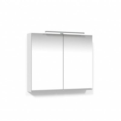 Spegelskåp Macro Design 800 Vit T-belysning LED
