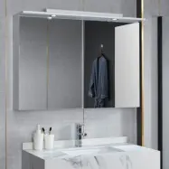 Spegelskåp 100x70cm | LED-belysning