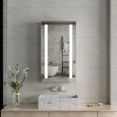 Spegelskåp - Padova | Mjukstängande dörr | LED-belysning