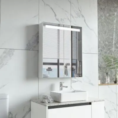 Spegelskåp Ray med belysning - 60 cm