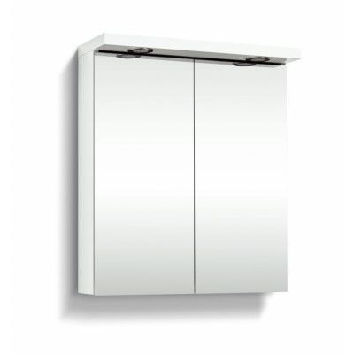 Spegelskåp Svedbergs Led-Line 60 Vit